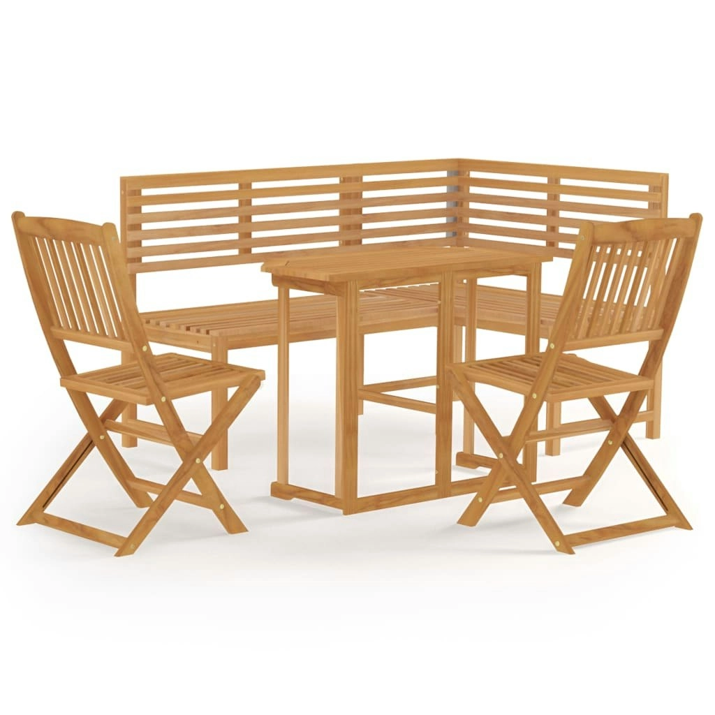 4 Piece Bistro Set Solid Wood Acacia 3057864