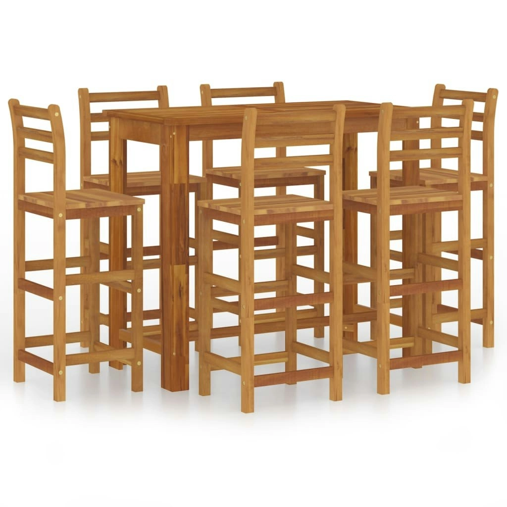 7 Piece Garden Bar Set Solid Wood Acacia 3116021