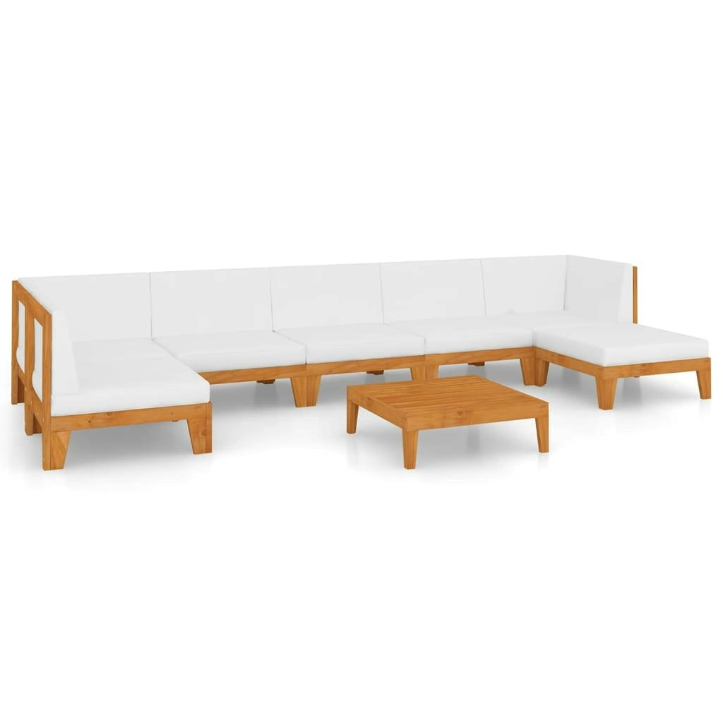 8 Piece Garden Lounge Set with Cushions Solid Acacia Wood 3058150