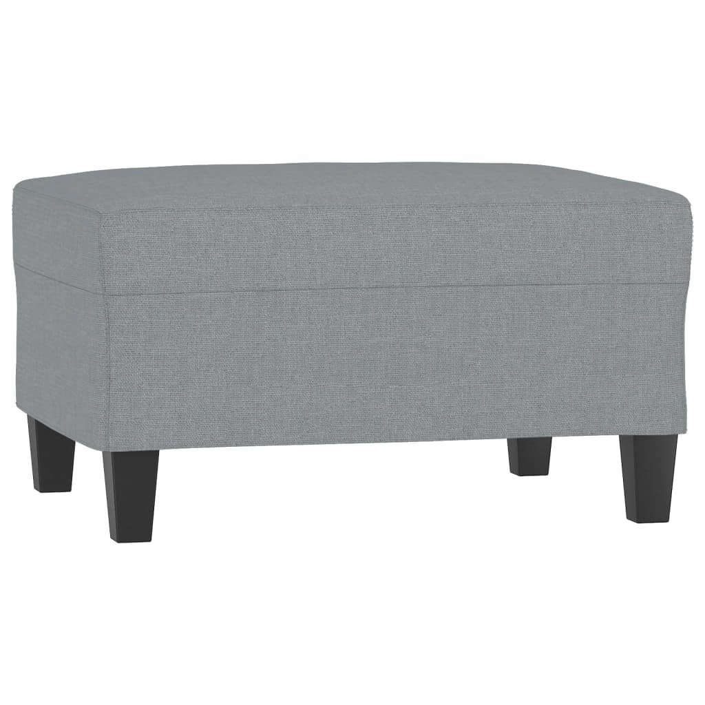 Footstool Light Grey 70x55x41 cm Fabric 349347