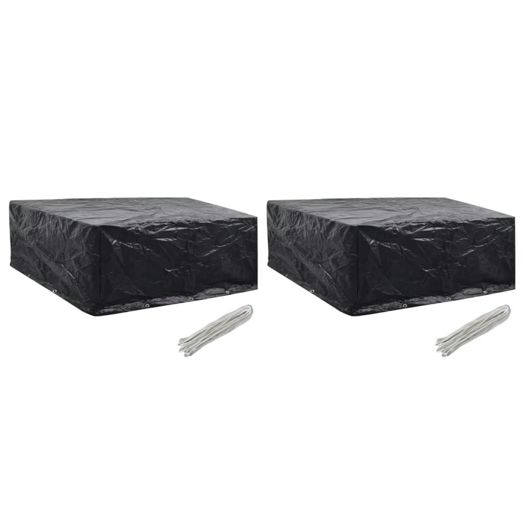 Garden Furniture Covers 2 pcs 10 Eyelets 260x260x90 cm 279130