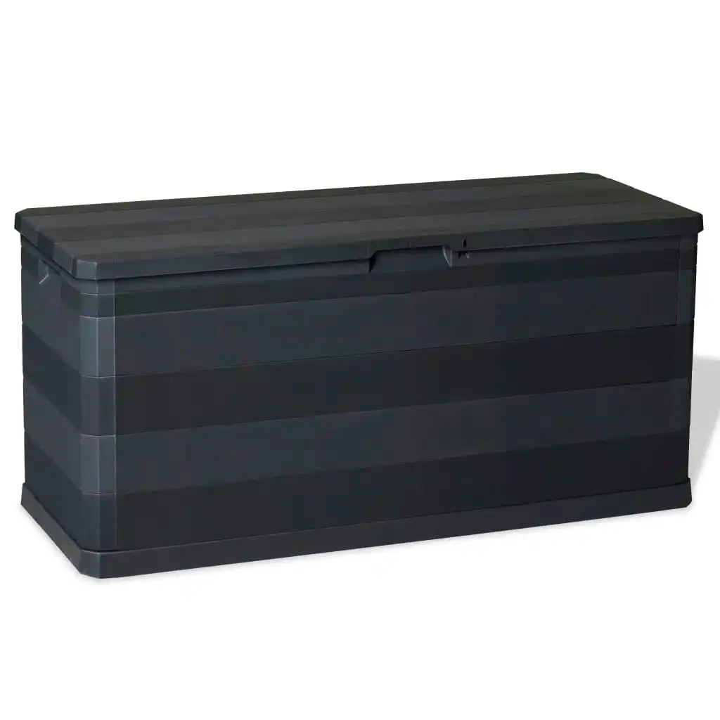 Garden Storage Box Black 117x45x56 cm 43708