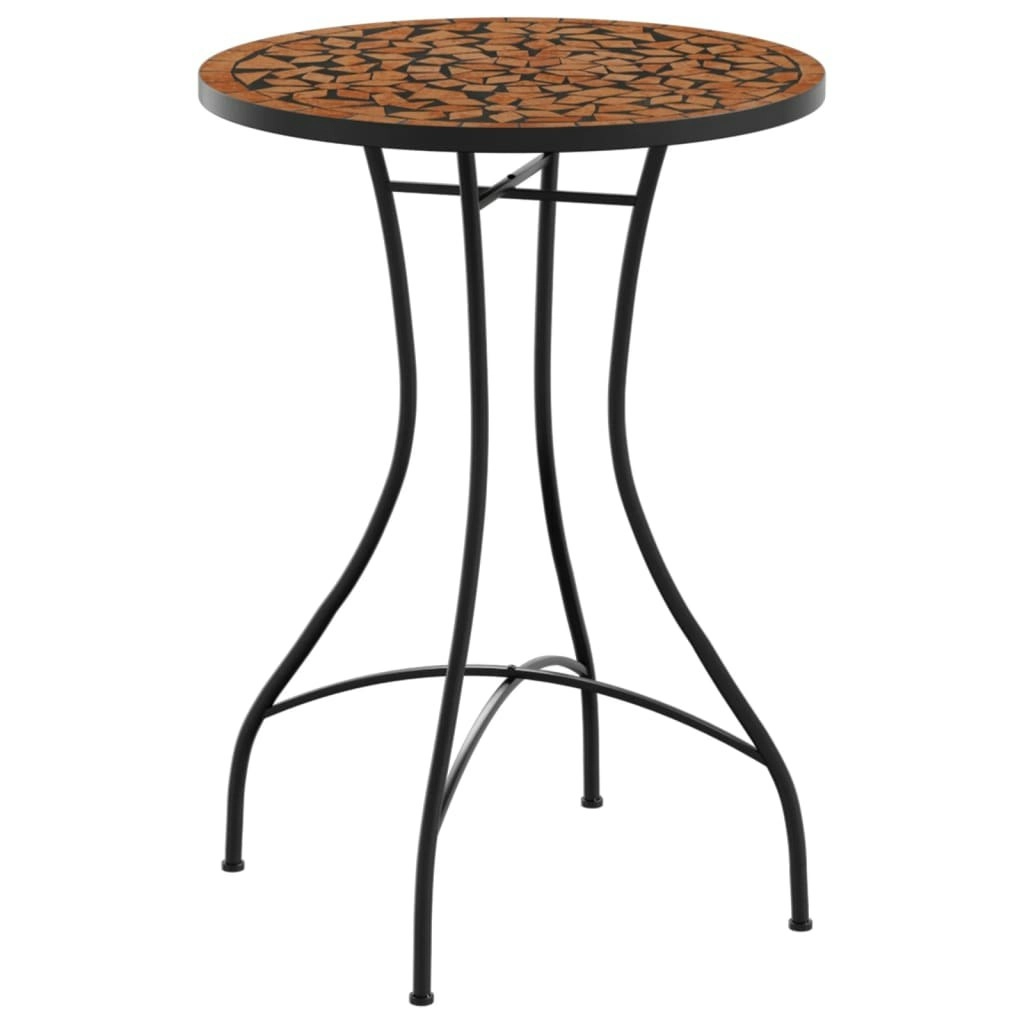 Mosaic Bistro Table Terracotta Ã˜50x70 cm Ceramic 4003398