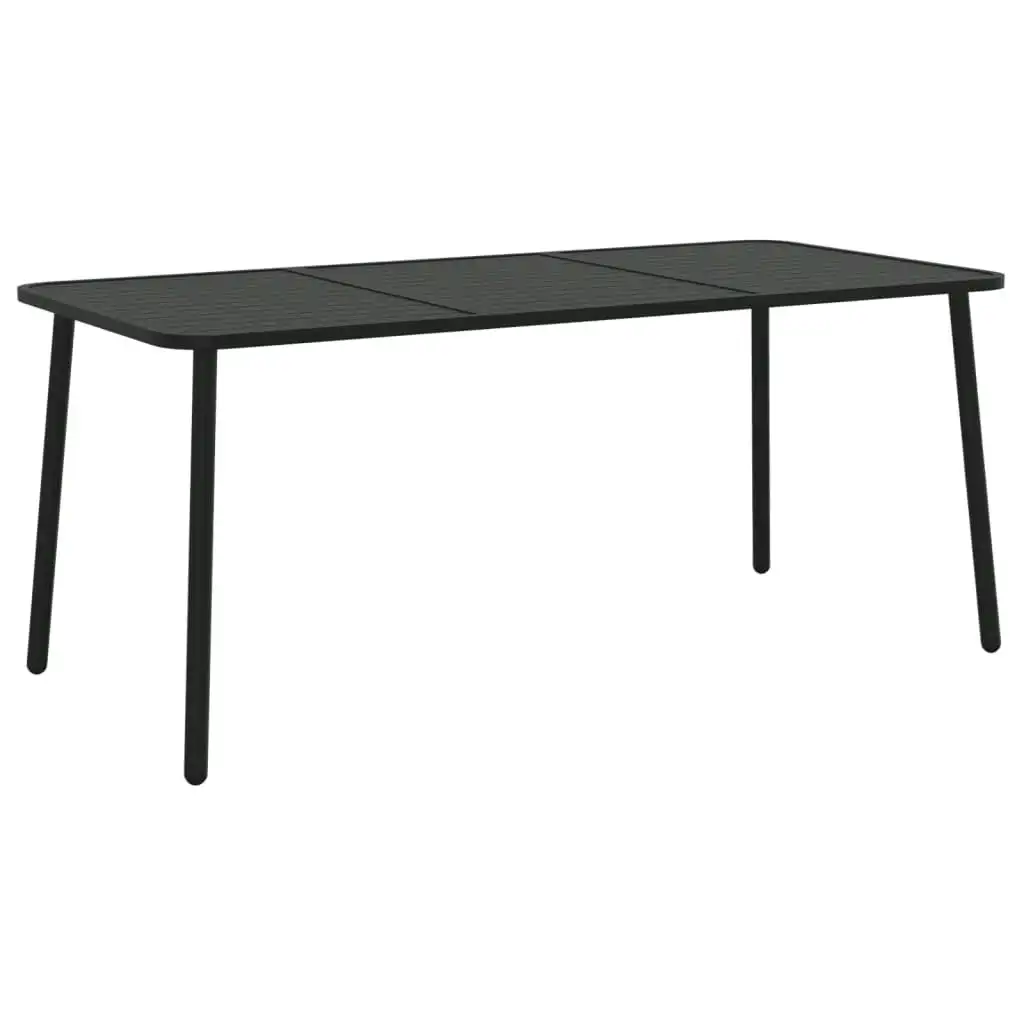 Garden Table Anthracite 165x80x71 cm Steel 362740