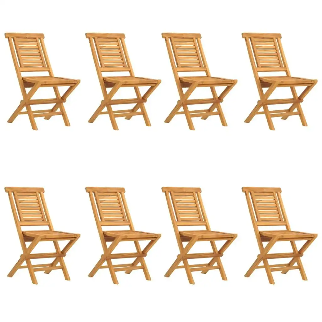 Folding Garden Chairs 8 pcs 47x63x90 cm Solid Wood Teak 3155048