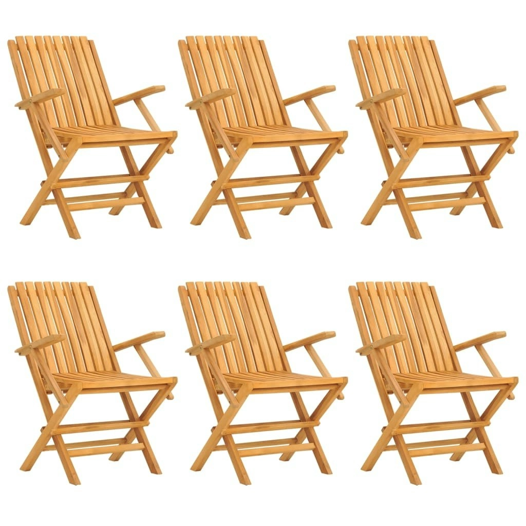 Folding Garden Chairs 6 pcs 61x67x90 cm Solid Wood Teak 3155056