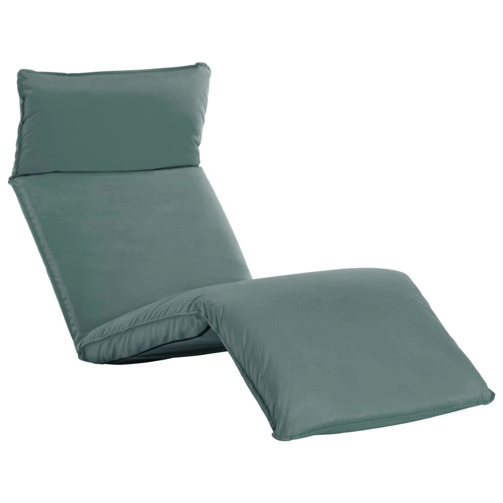 Foldable Sunlounger Oxford Fabric Grey 316045