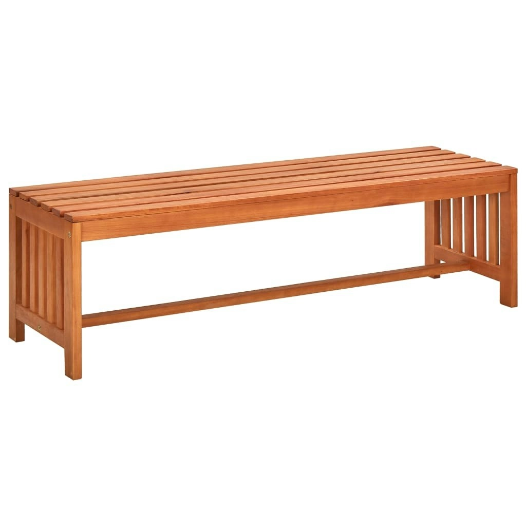 Garden Bench 130 cm Solid Eucalyptus Wood 44400