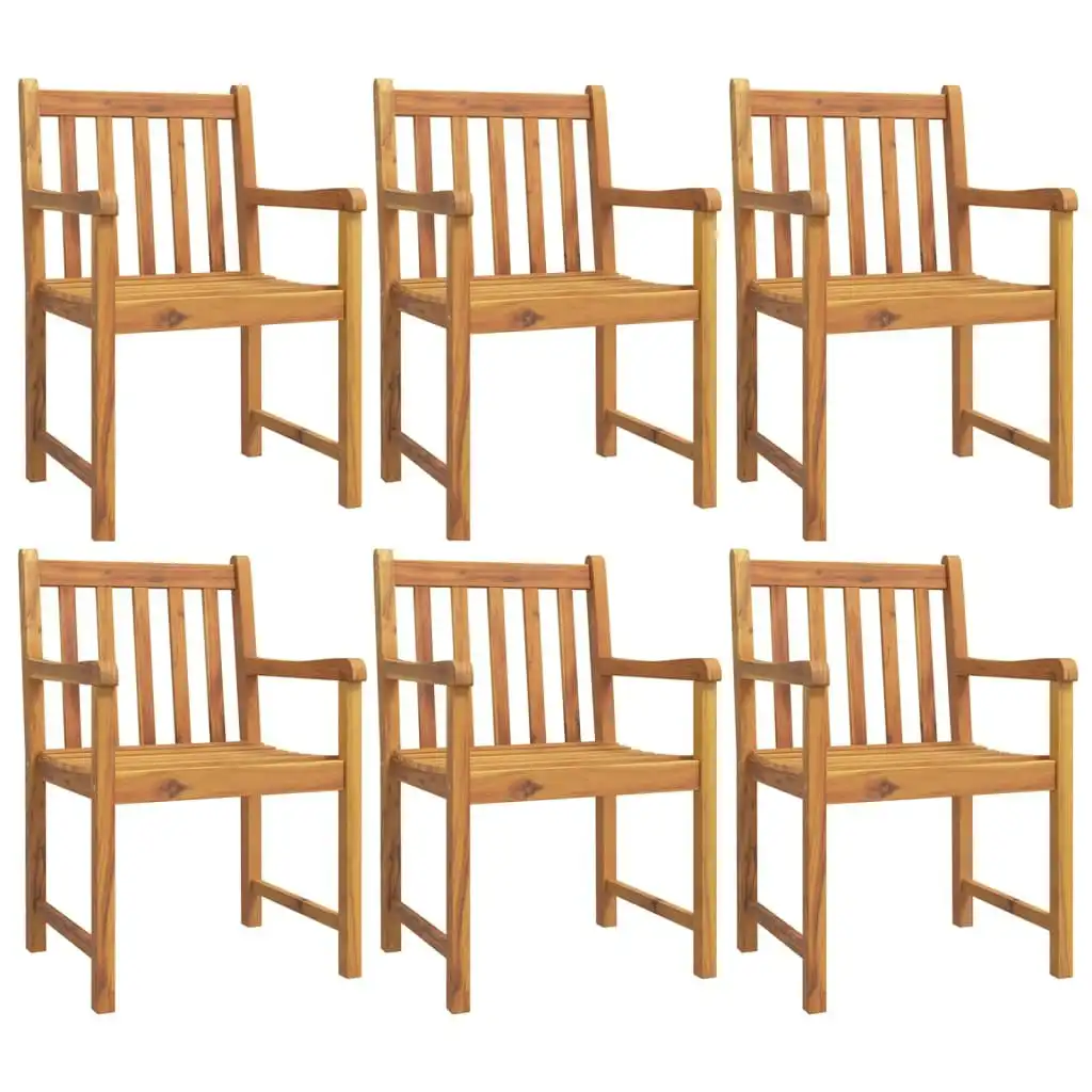 Garden Chairs 6 pcs 56x55.5x90 cm Solid Wood Acacia 3206273