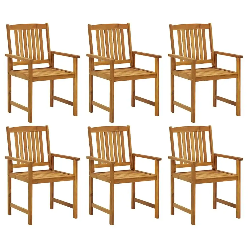 Garden Chairs 6 pcs Solid Wood Acacia 3078149