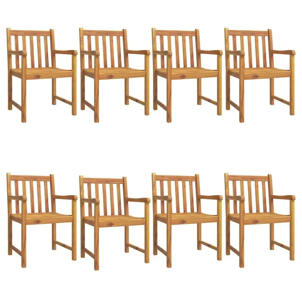 Garden Chairs 8 pcs 56x55.5x90 cm Solid Wood Acacia 3206274