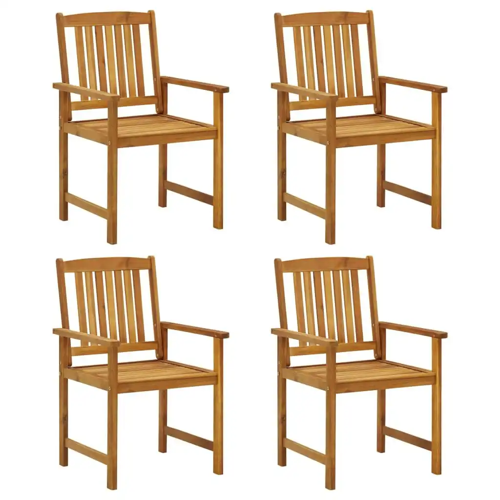 Garden Chairs 4 pcs Solid Acacia Wood 311848