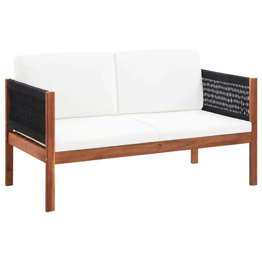 Garden Sofa 2-Seater Solid Acacia Wood 46341