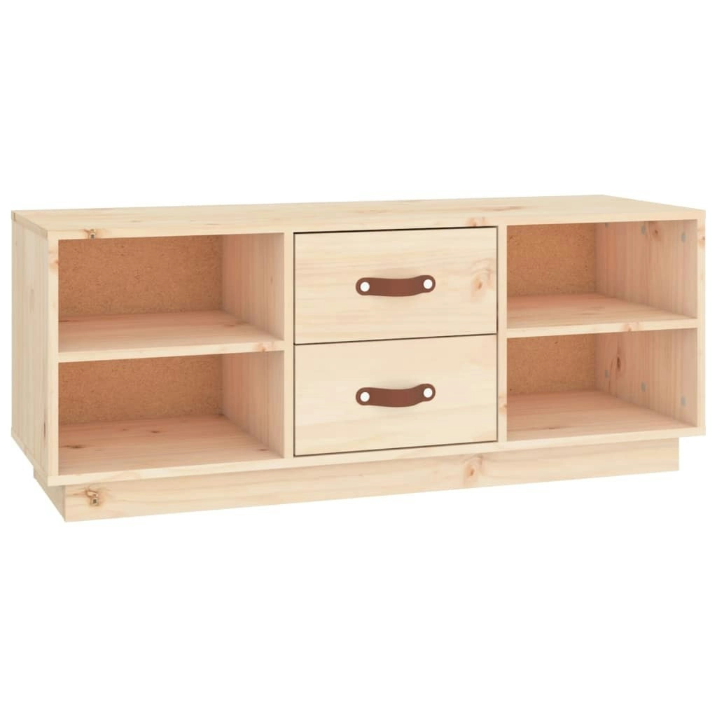 TV Cabinet 100x34x40 cm Solid Wood Pine 818225