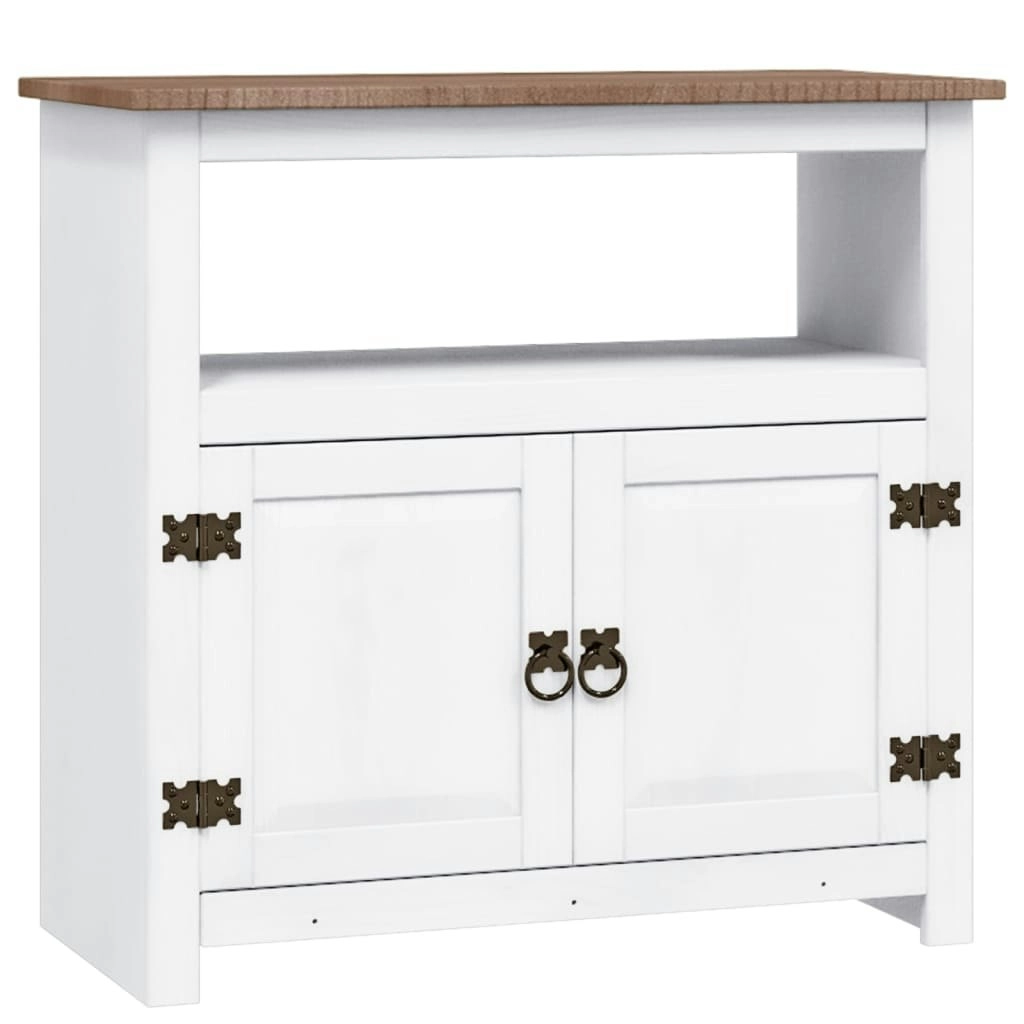 TV Cabinet Mexican Pine Corona Range White 80x43x78 cm 282642