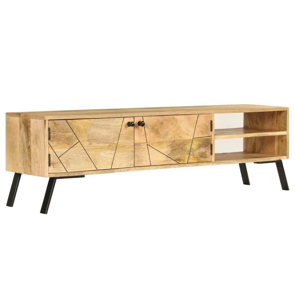 TV Cabinet Solid Mango Wood 140x30x40 cm 246154