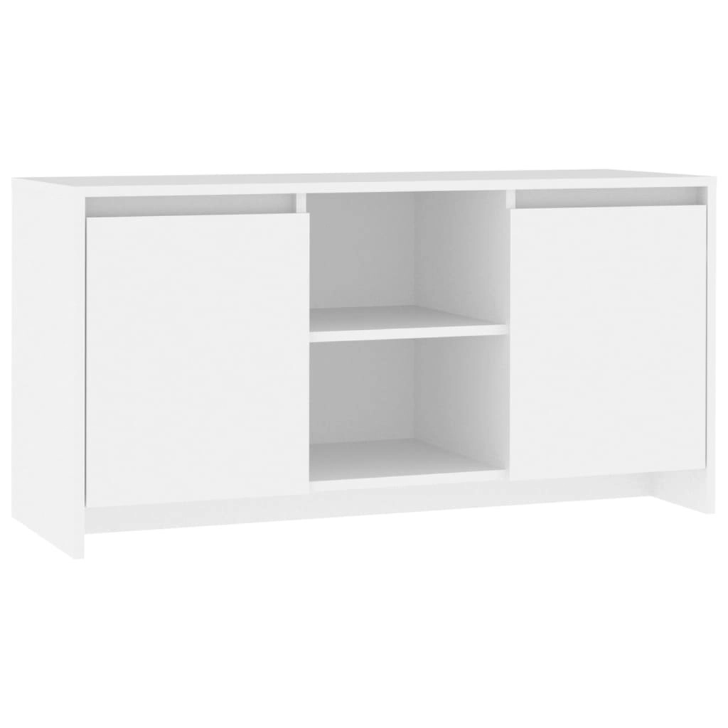 TV Cabinet White 102x37.5x52.5 cm Engineered Wood 809791