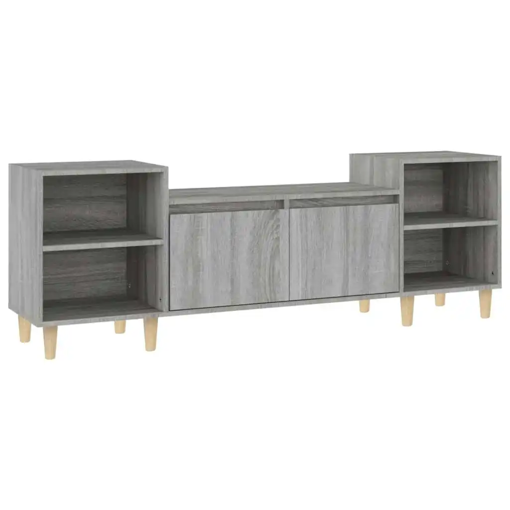 TV Cabinet Grey Sonoma 160x35x55 cm Engineered Wood 821194