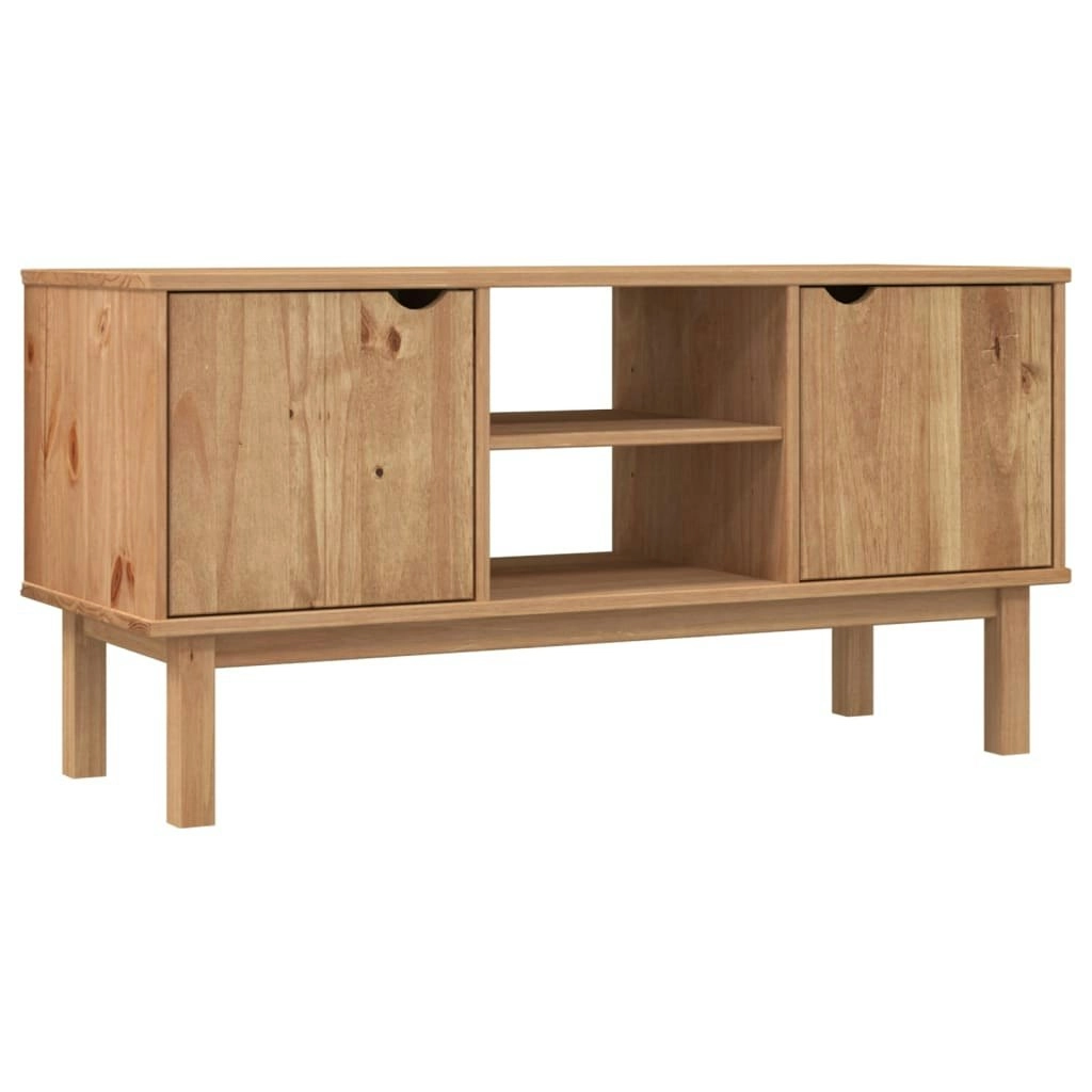 TV Cabinet OTTA 113.5x43x57 cm Solid Wood Pine 348594