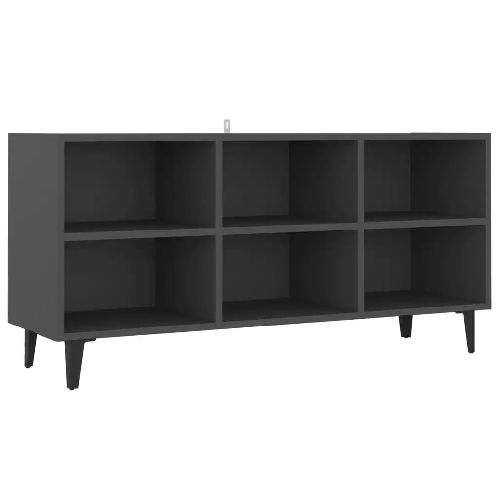 TV Cabinet with Metal Legs Grey 103.5x30x50 cm 805952