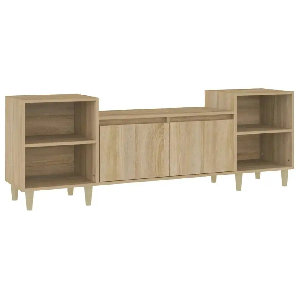 TV Cabinet Sonoma Oak 160x35x55 cm Engineered Wood 821191