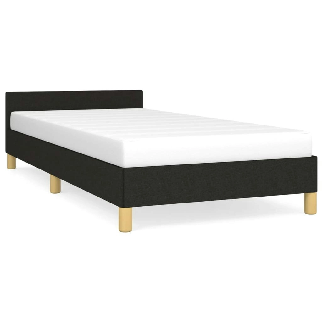 Bed Frame without Mattress Black King Single Size Fabric 355760