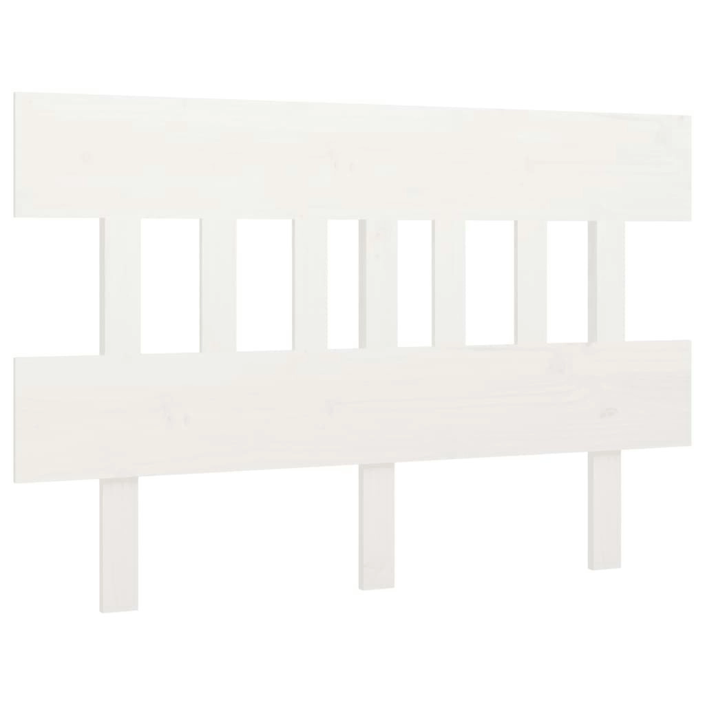 Bed Headboard White 153.5 cm Solid Wood Pine 819126