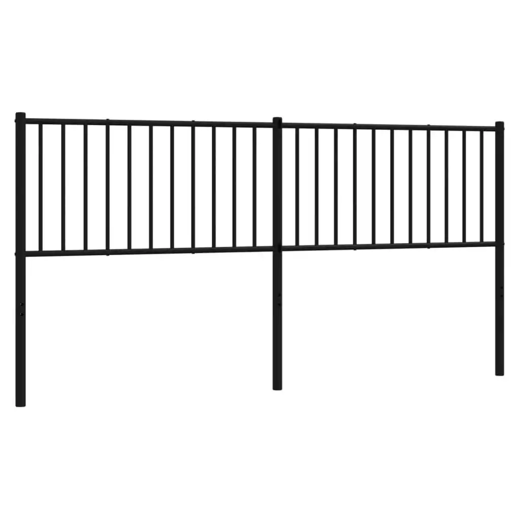 Metal Headboard Black 183 cm 350900