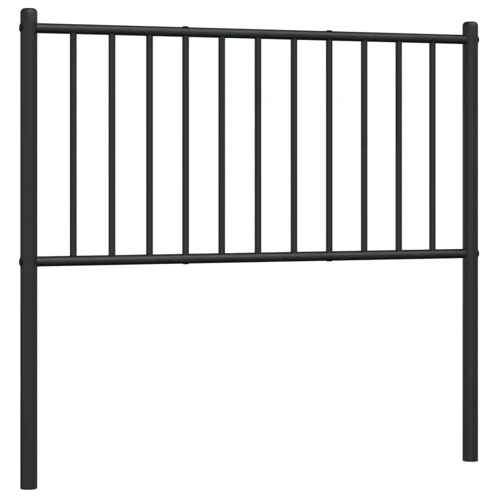 Metal Headboard Black 90 cm 350892