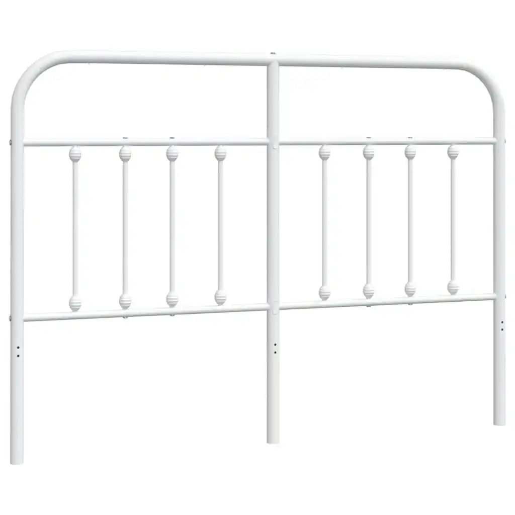 Metal Headboard White 152 cm 352661