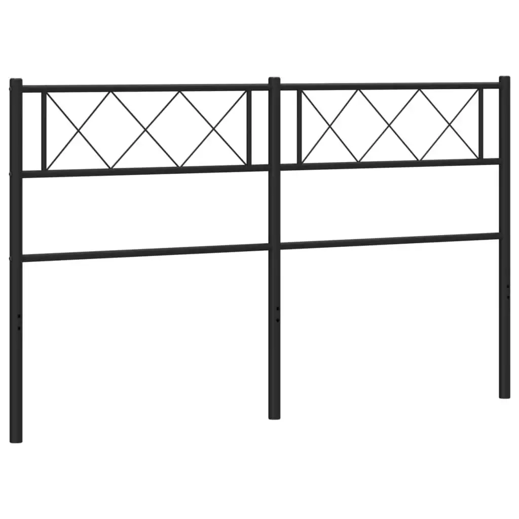 Metal Headboard Black 152 cm 372311