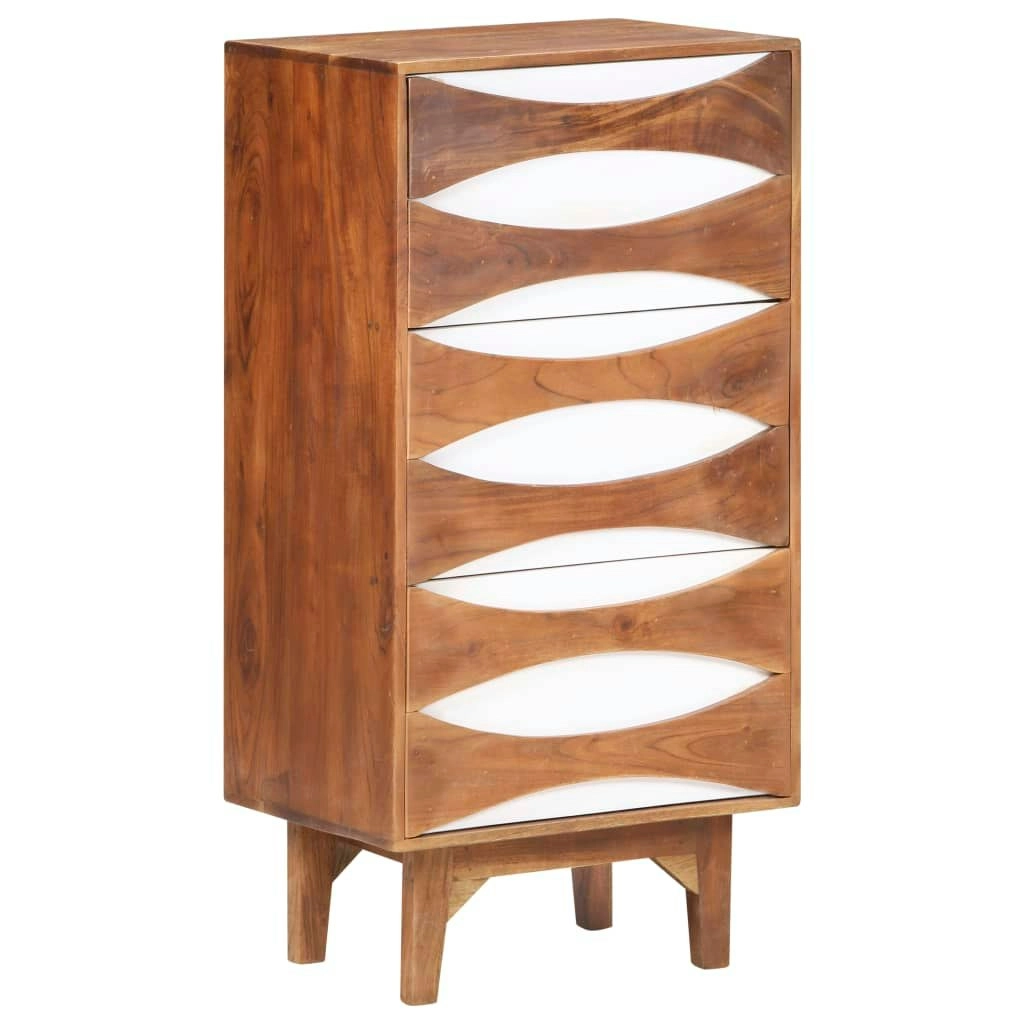 Chest of Drawers 43.5x35x90 cm Solid Acacia Wood 323542