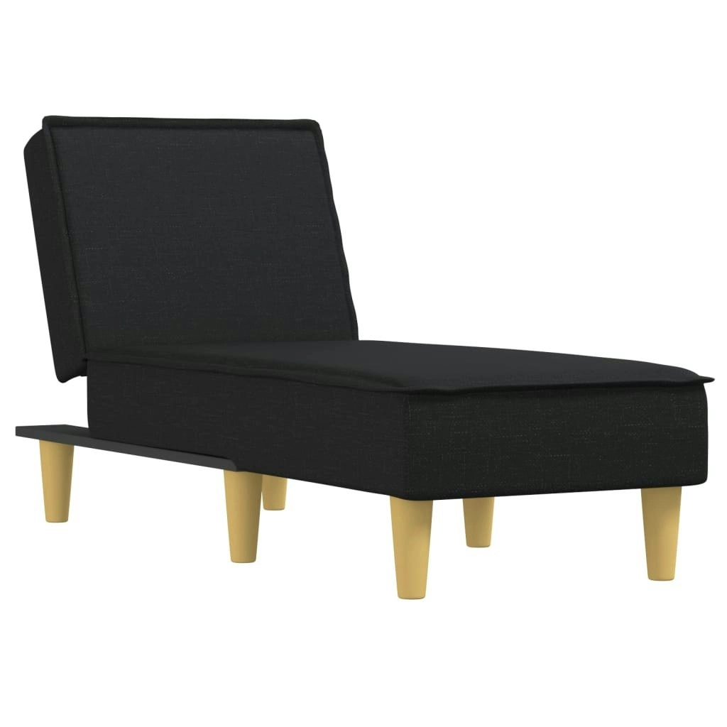 Chaise Longue Black Fabric 352833