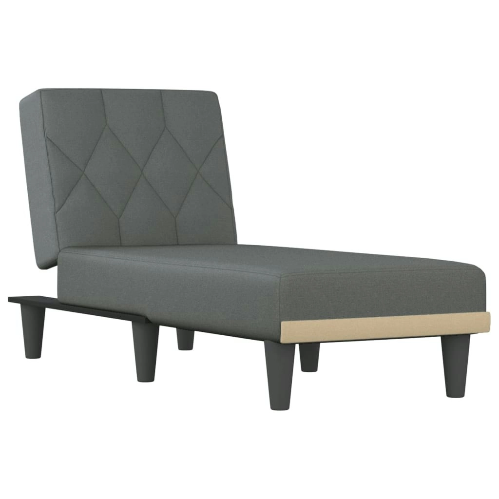 Chaise Longue Dark Grey Fabric 352857