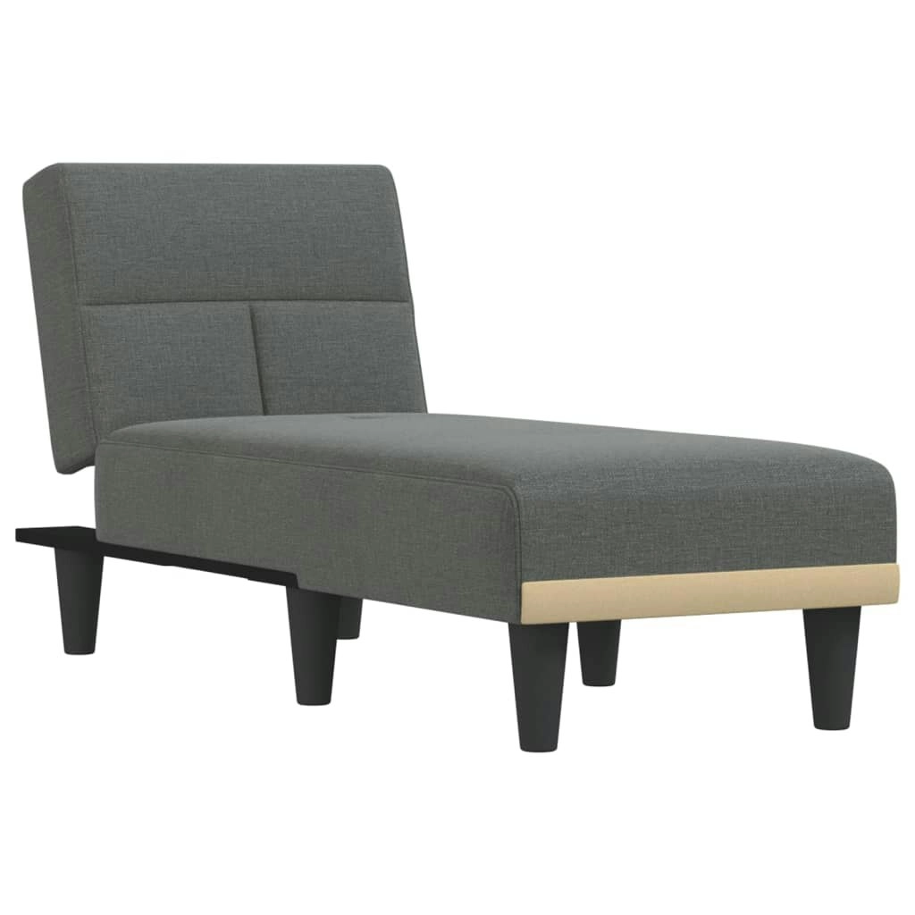 Chaise Longue Dark Grey Fabric 352814