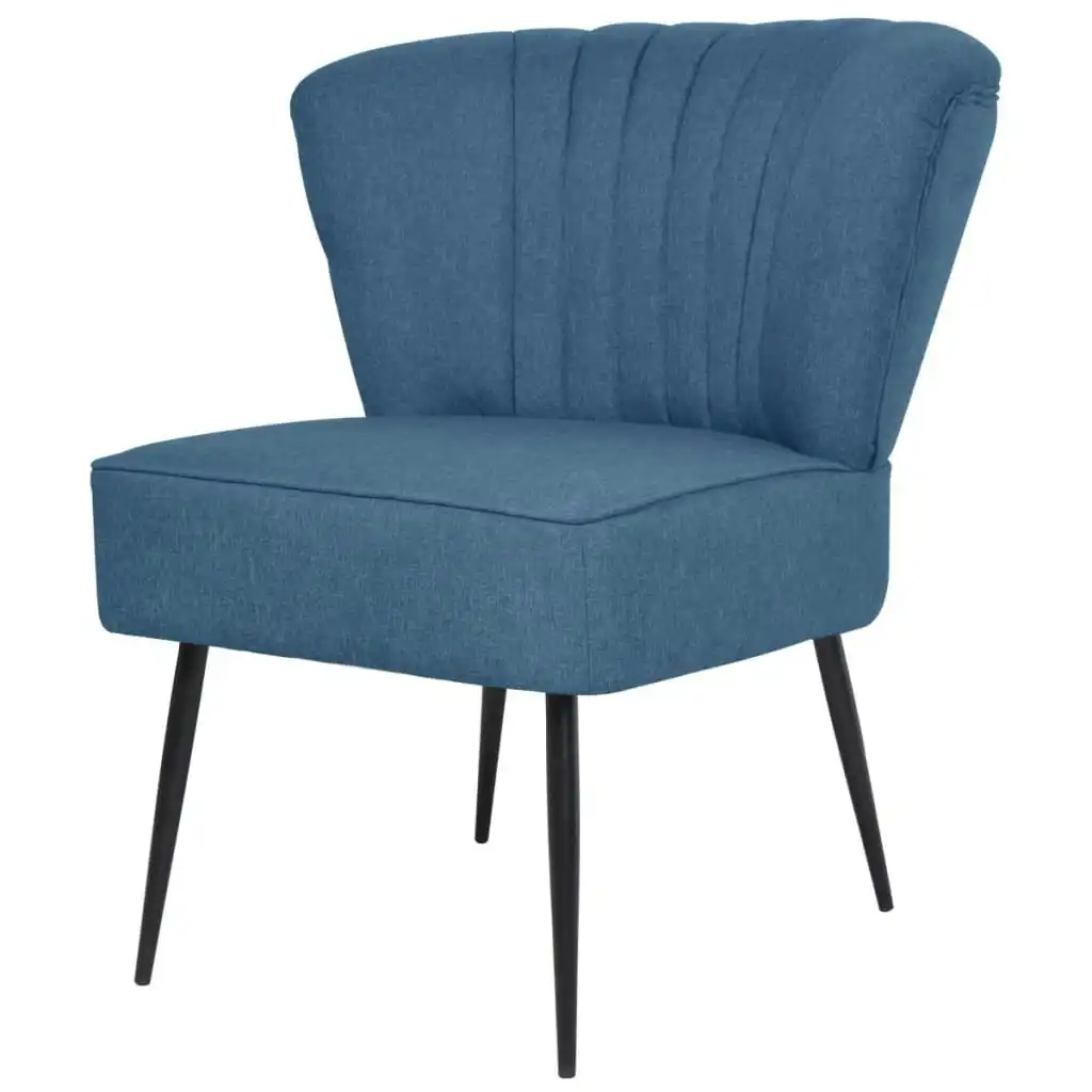 Cocktail Chair Blue Fabric 244098