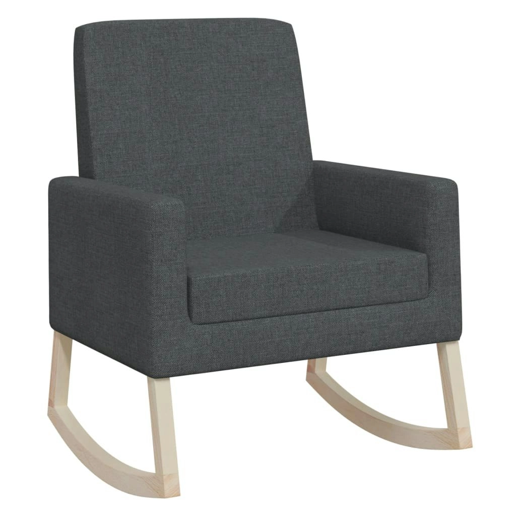 Rocking Chair Dark Grey Fabric 329416