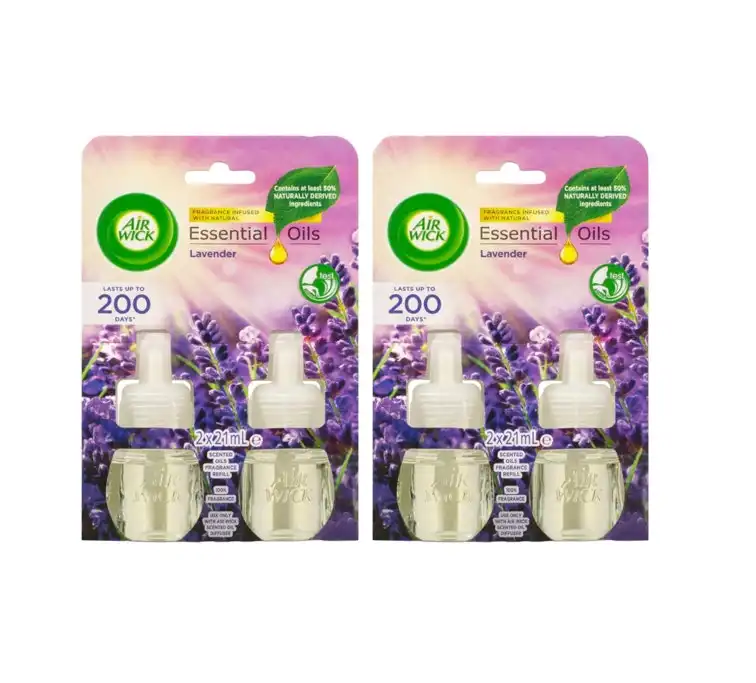 2 Pack Air Wick Essential Oils Plug In Refill - 2 pack - 20ml