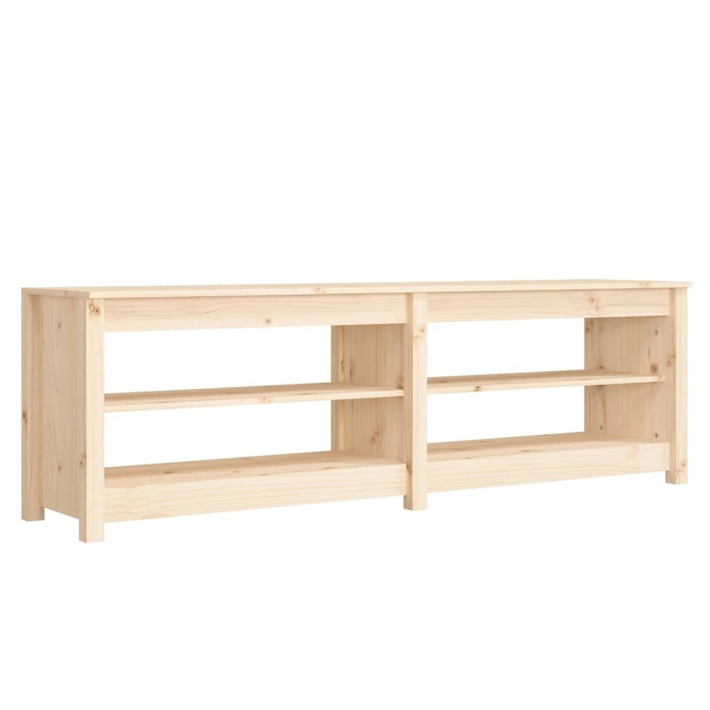 Shoe Bench 160x36.5x50 cm Solid Wood Pine 821724