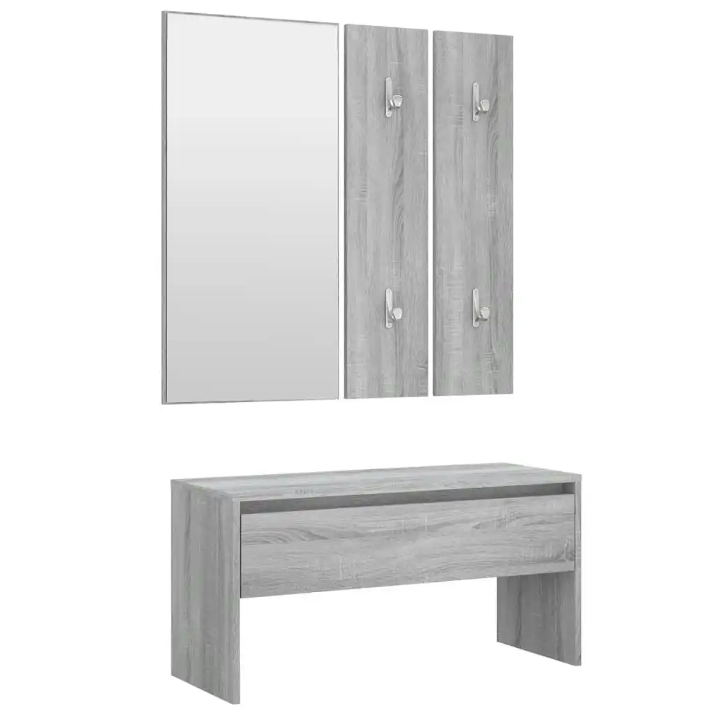 Hallway Furniture Set Grey Sonoma Engineered Wood 820479