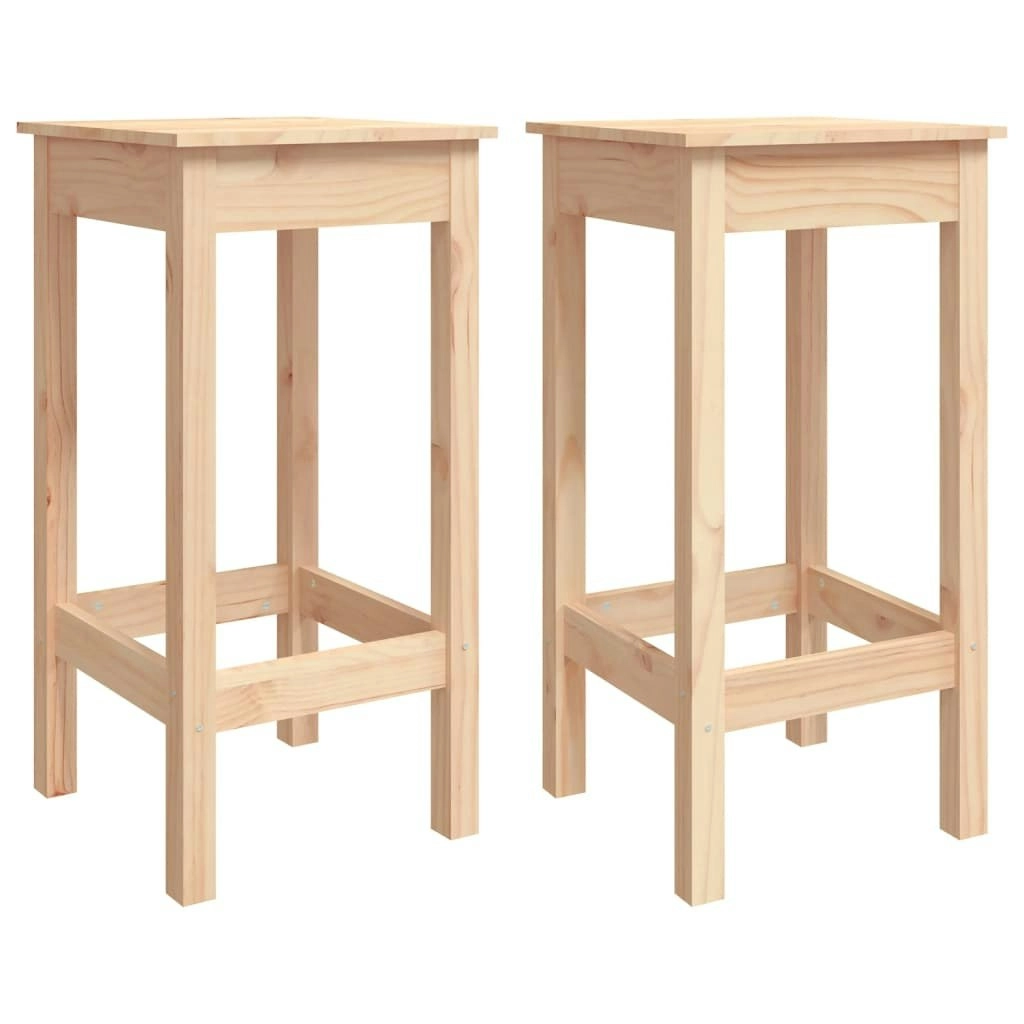 Bar Chairs 2 pcs 40x40x78 cm Solid Wood Pine 822137