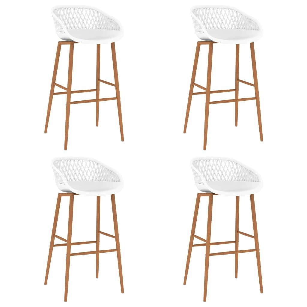 Bar Chairs 4 pcs White 248165