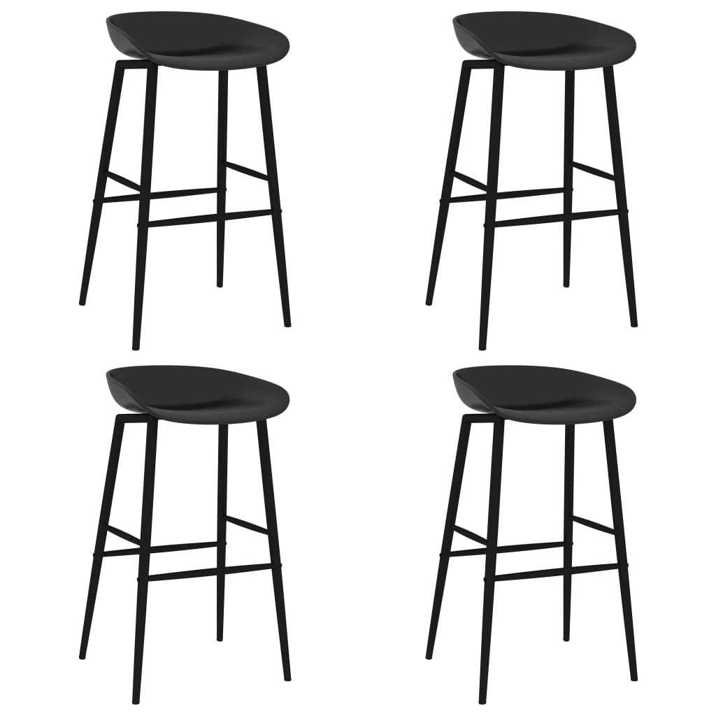 Bar Chairs 4 pcs Black 248167