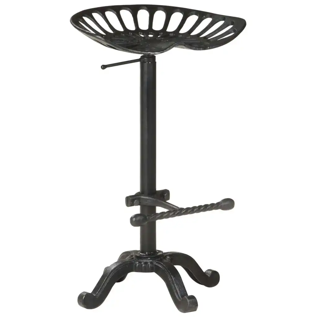 Bar Stool Black Cast Iron 321044