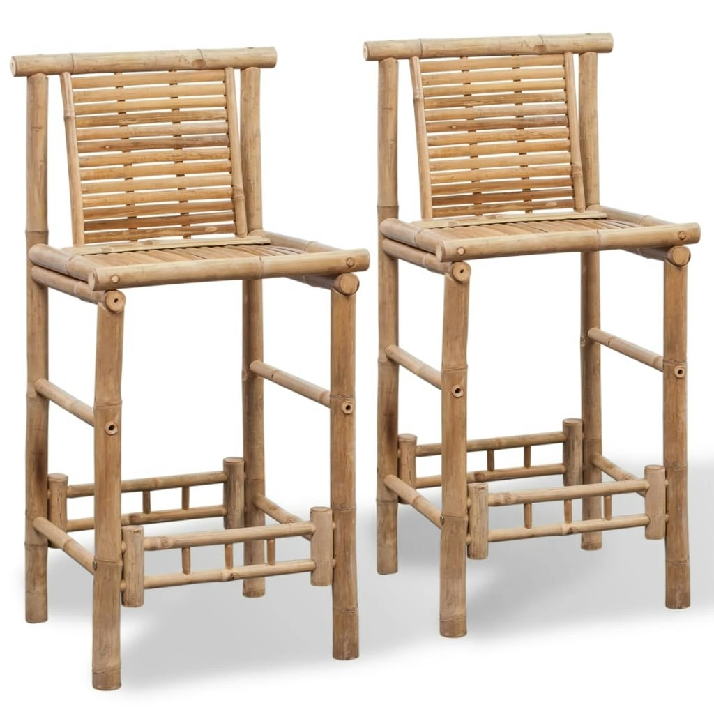 Bar Stools 2 pcs Bamboo 242494