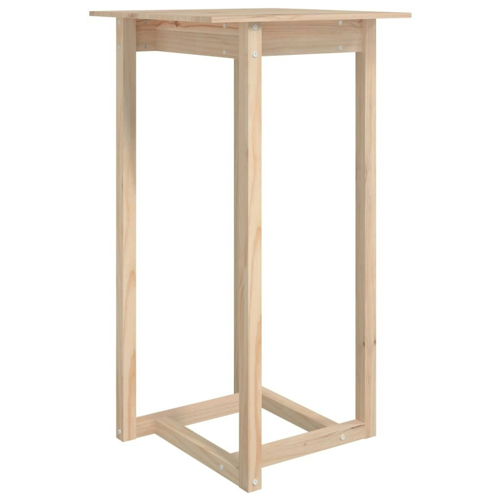 Bar Table 60x60x110 cm Solid Wood Pine 822177