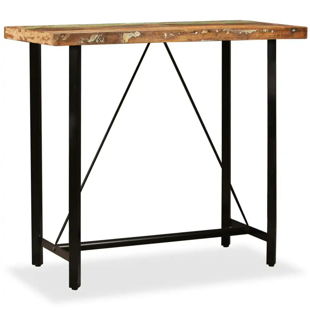 Bar Table 120x60x107 cm Solid Reclaimed Wood 245440