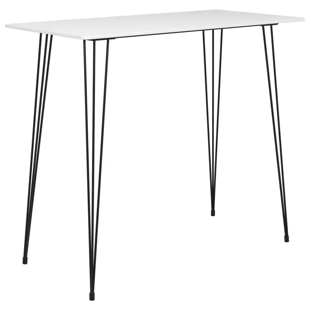 Bar Table White 120x60x105 cm 248144