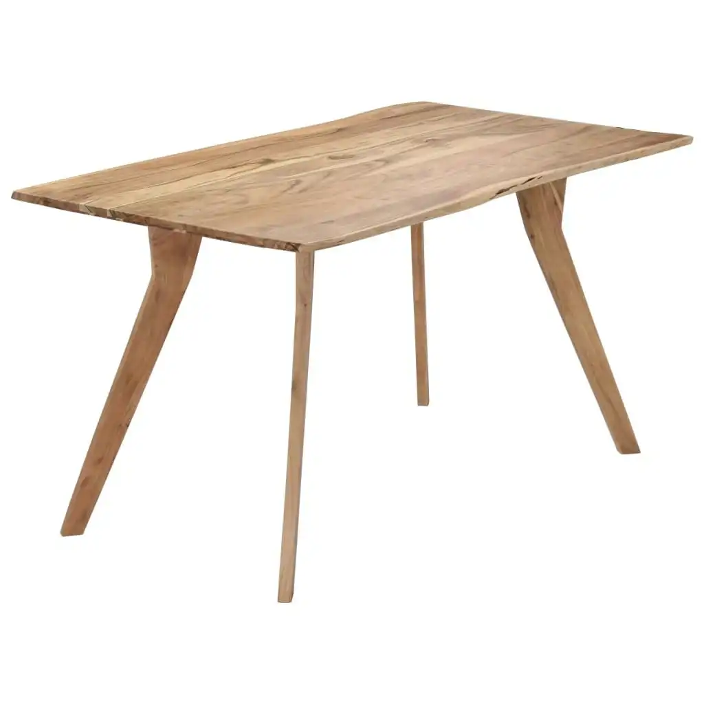 Dining Table 140x80x76 cm Solid Acacia Wood 247977