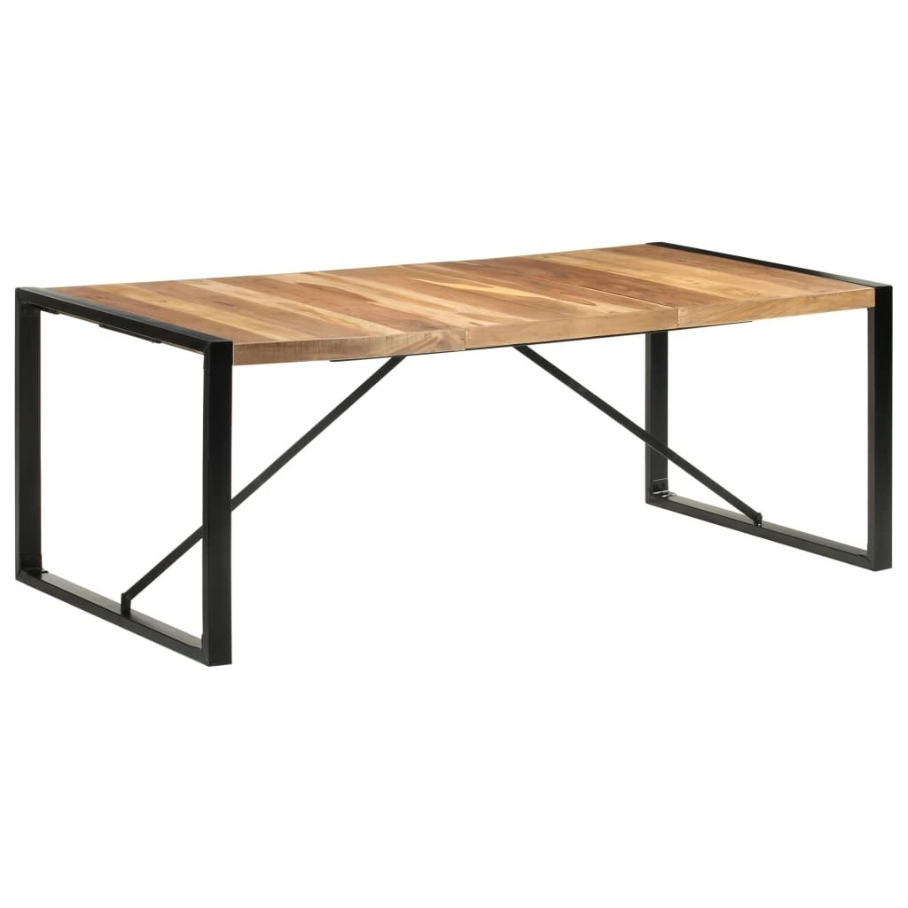 Dining Table 200x100x75 cm Solid Wood with Sheesham Finish 321543